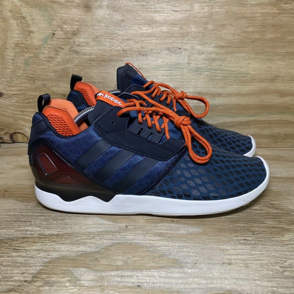 adidas ZX 8000 Boost Men’s Shoes Size 12 Dark Blue Orange Athletic Sneakers